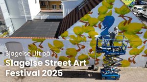 Slagelse Liftudlejning leverer lifte til Slagelse Street Art Festival 2025